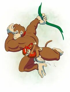 The Big ImageBoard (TBIB) - anthro ape balls diddy kong donk