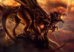 Blue-fire-breathing Lightning dragon, Realistic dragon, Drag