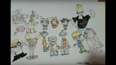 Drawing 90s Cartoon Network Characters - YouTube