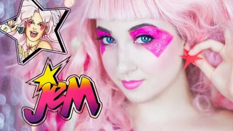 Jem ("Jem and the Holograms") Makeup Tutorial Amazing hallow