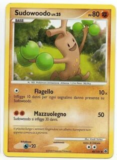 Dettagli su POKEMON SUDOWOODO LIV.25 48/100 MAJESTIC DAWN NO