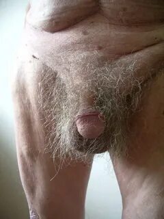 What's Down Under: Close-ups of Grandpas Hairy old Cock and 