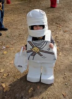 Homemade Lego Ninjago minfig costume - Zane Family halloween