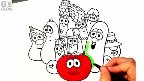 VeggieTales Colouring Page - YouTube