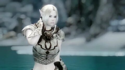 Skyrim Follower : Mirielle Snow Elf Combat Test