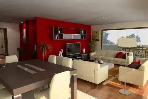 #red #livingroom Home interior, Haus dekor, Wohnzimmer