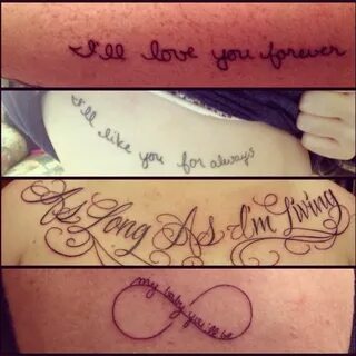 Robert Munch tattoos with my sister, brother and mom! "Ill l