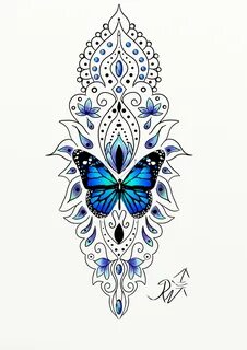 Butterfly Mandala Tattoo Ideas - Tattoos Concept