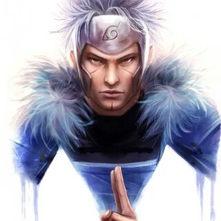 Скачать обои взгляд, арт, парень, Naruto, Тобирама, tobirama