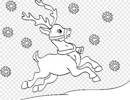 Christmas Reindeer - Imagenes De Renos Para Dibujar, Png Dow