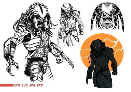 Predator SVG EPS PNG Predator Digital File Etsy