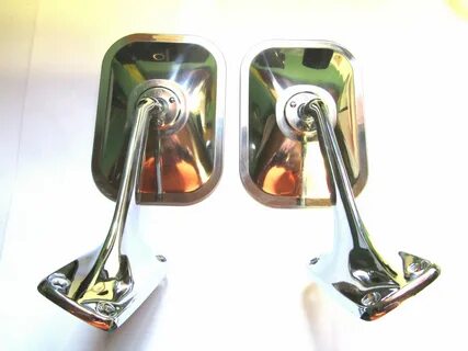 Sport Mirrors With Bases 72 - 80 Dodge Truck