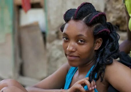 Eritrean Woman With A Traditional Hairstyle, Massawa, Erit. 