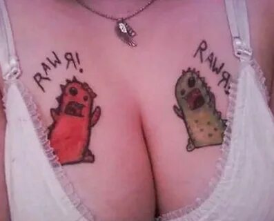 Bad boob tattoo
