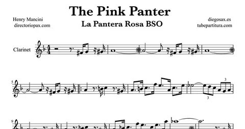 the pink panther partituras tenor El blog del clarinete: The
