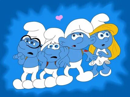 Image result for smurfs lost village hefty and smurfette Smu