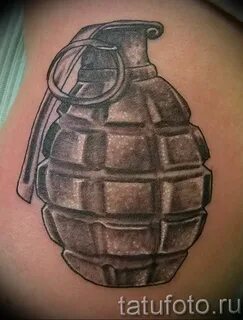grenade tattoo photo 01.03.2019 № 099 - idea for drawing a g