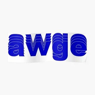 "Awge Logo (A $AP Rocky)" Poster by Pancracio Redbubble