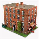 ✔ BK 4307 1:43 Scale Hotel Photo Real Scale Building Kit Inn