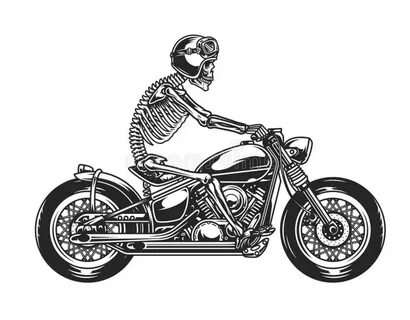 Skeleton Chopper Stock Illustrations - 626 Skeleton Chopper 