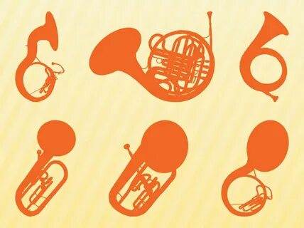 Brass Instruments Silhouettes Vector Art & Graphics freevect