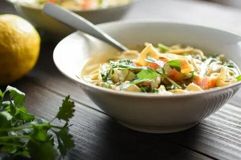 Instant Pot Lemon Chicken Noodle Soup 21 Day Fix - The Foodi