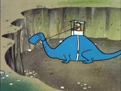 Fred at the Quarry Today cartoon, Vintage cartoon, Flintston