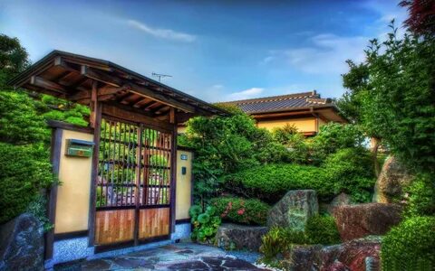 House Gate and Garden Traditional japanese house, Japanese house, House