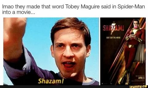Imac they made that word Tobey Maguire said in Spider-Man in