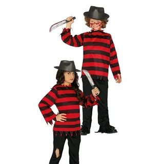 Mörderisches Mini Freddy Kostüm für Kinder