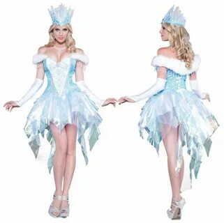 Frozen Blizzard Ice Queen Princess Corset Skirt Crown Fairy 