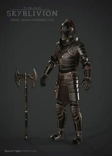 Ebony armor in Skyblivion Elder scrolls art, Fantasy armor, Armor concept
