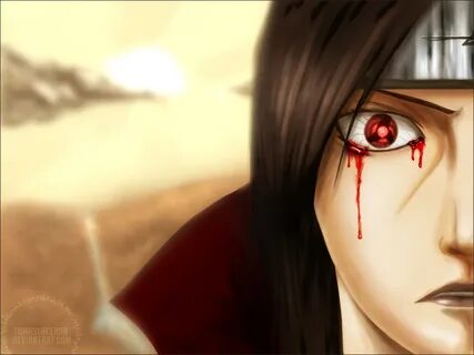 Itachi Crying Blood Wallpaper - Mundodop