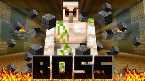 Minecraft Golem Mini-Boss Battle! - YouTube