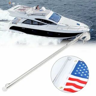 Marine Boat Kayak Durable Stainless Steel Rail Mount Flag St