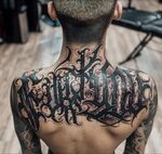 Felix Seele x Abis One, Los Angeles 2018 Tattoo lettering, T