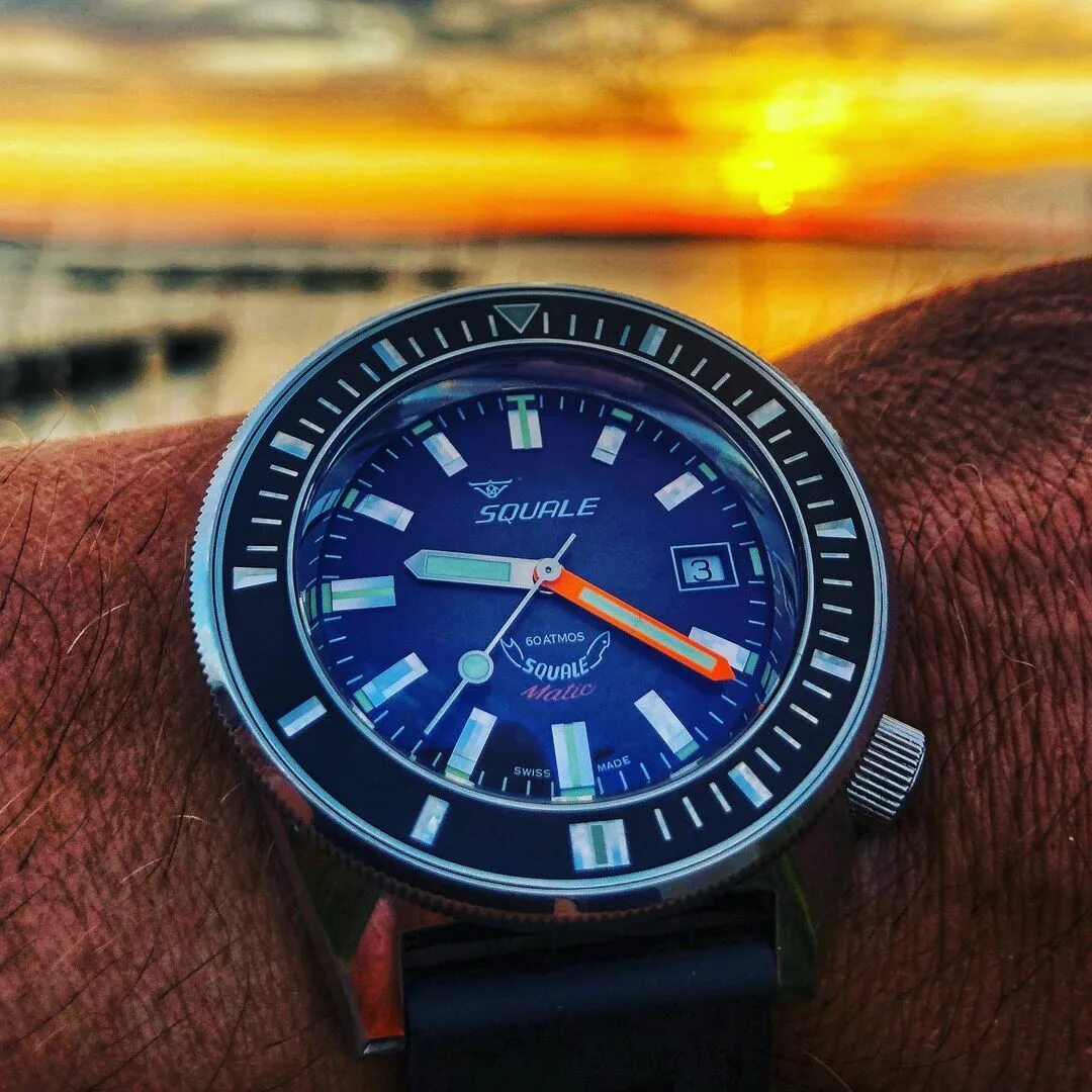 Christopher Watch enthusiast в Instagram: "A quick sunset shot of the Squale...