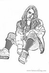 Billie Eilish Coloring Pages Black and White - Free Printabl