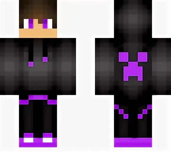 Minecraft Skin Purple gamer - MC Skins