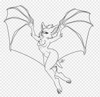 Line art Drawing Furry fandom, bat, animals, monochrome, fic