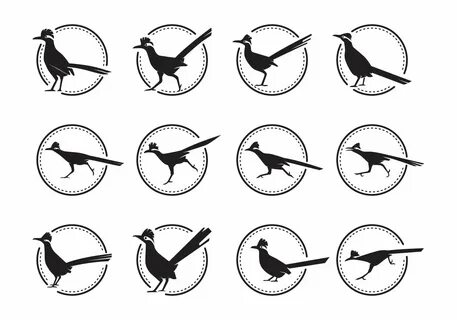 Free Roadrunner Bird Silhoutte Vector Pack 115825 Vector Art