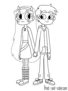 Star vs. the forces of evil coloring pages Print and Color.c