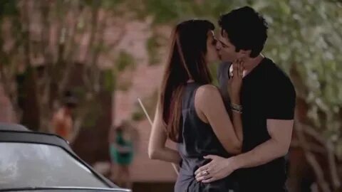 Damon and Elena 5x02 "KISS SCENE" - YouTube