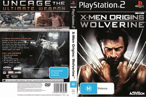 X-Men Origins - Wolverine (PS2) - CAPAS DE DVD - CAPAS PARA 