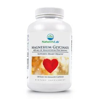 Nature's Lab Magnesium Glycinate, 400 mg - 120 Capsules - Ta