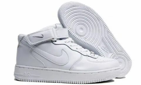 Зимние Nike Air Force 1 Mid с мехом White белые 35-45 - купи