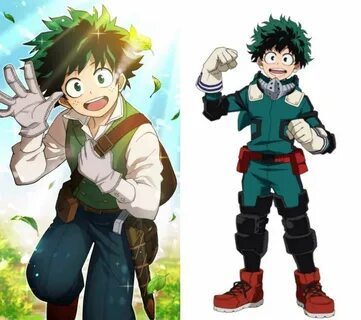 Midoriya Izuku: Female Warrior (Painting Process) Anime Amin