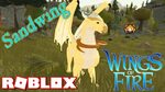 ROBLOX WINGS OF FIRE Dragon Update! SANDWING Review with Dra
