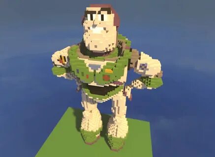Buzz 259: I Made A Giant Minecraft Buzz Lightyear Sculpture 