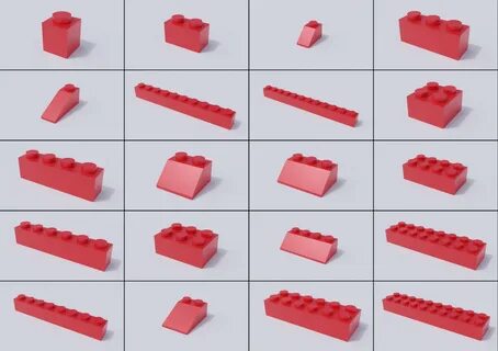 lego brick collection - standard bricks 3D モ デ ル. 3D モ デ ル. 表 示 し よ う と し て...